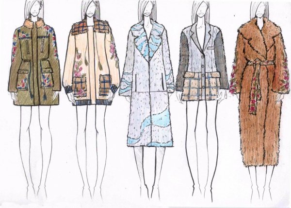 Коллекция одежды эскизы