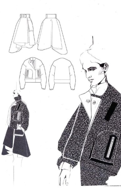 Пальто фэшн иллюстрации