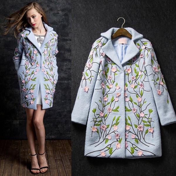 Пальто с принтом