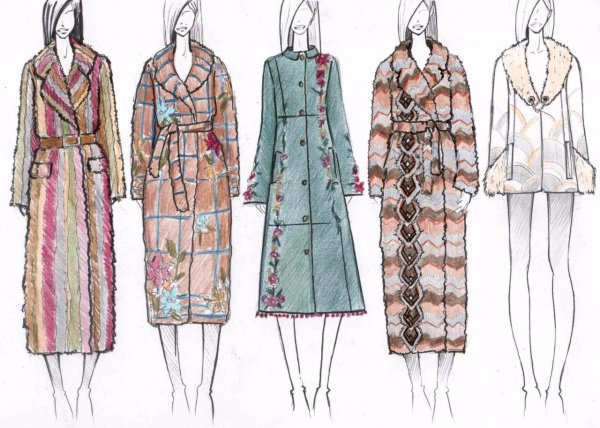 Пальто эскиз