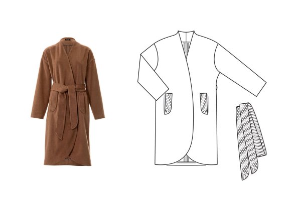 Платье из лодена Бурда