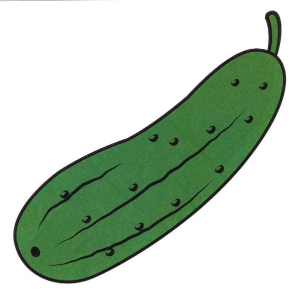 Огурец карандашом
