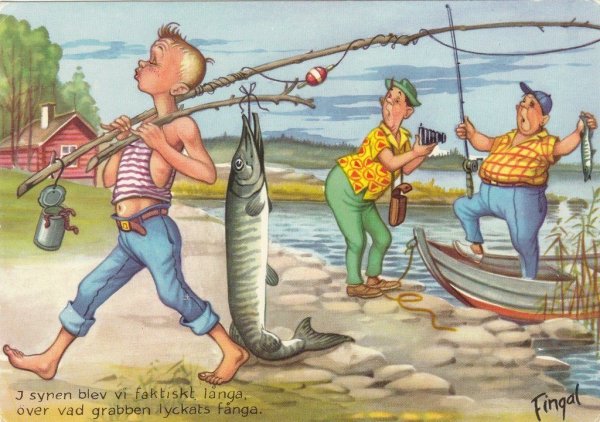 Рыбалка карикатуры