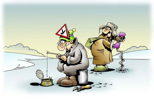 Рыбак карикатура