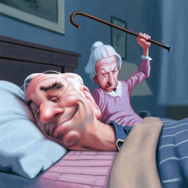 Старость карикатура