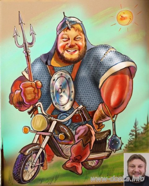 Богатырь карикатура