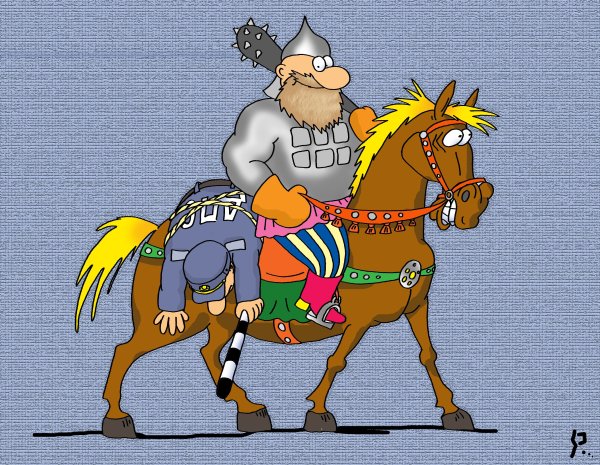 Прикольный богатырь