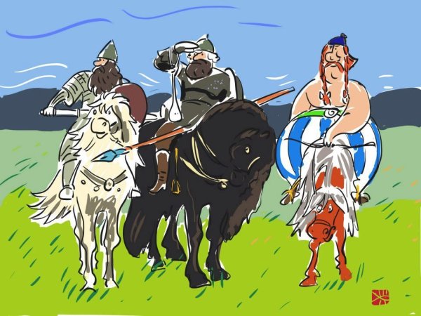 Картина три богатыря прикольные