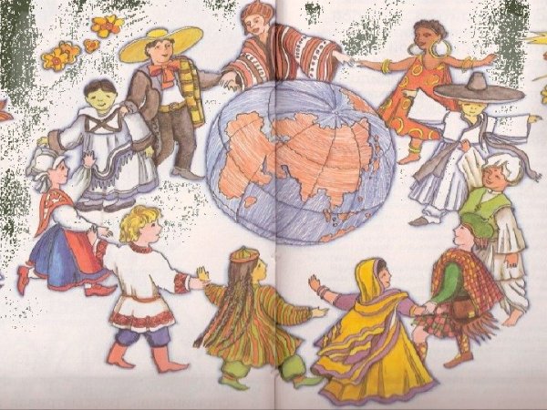 Хоровод разных национальностей