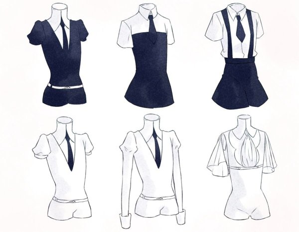 Эскиз школьной формы для девочек