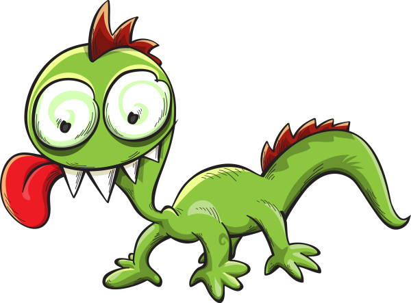 Нарисовать смешного дракона