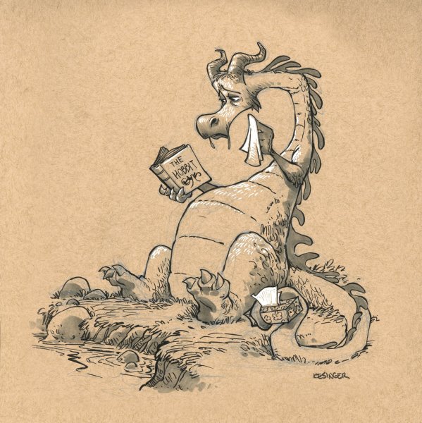 Брайан Кесингер иллюстрации дракон