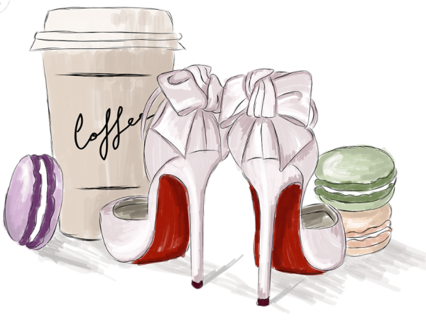 Фэшн иллюстрация аксессуары