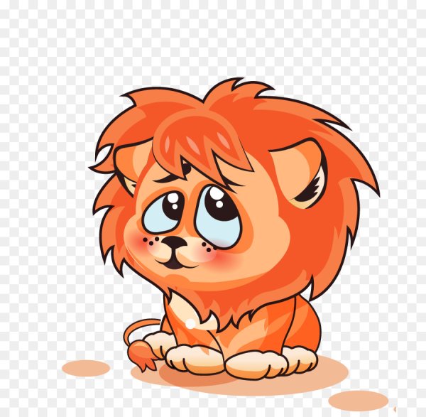 Львенок рисунок