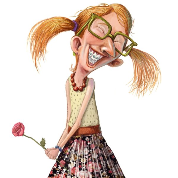 Смешные нарисованные женщины