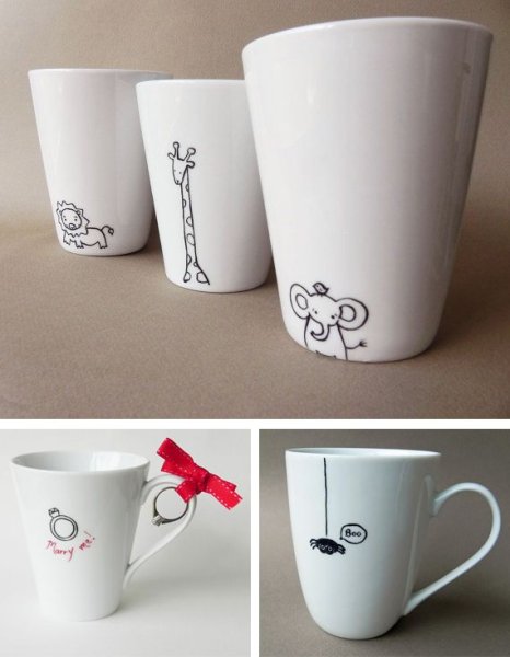 Идеи для разрисовки кружки