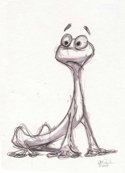 Скетчи карандашом мультяшки животные