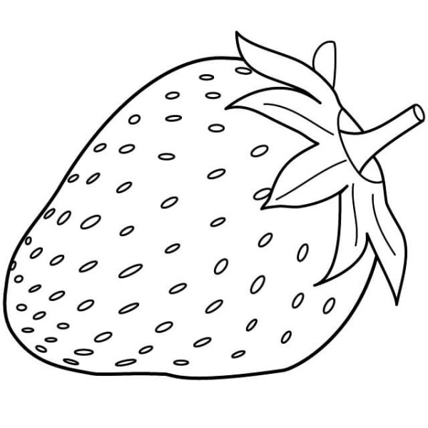 Клубника раскраска