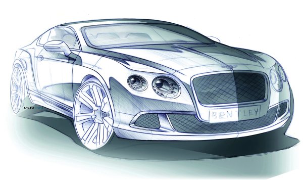 Bentley Continental gt3 2014 чертежи