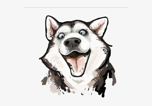 Хаски мультяшные