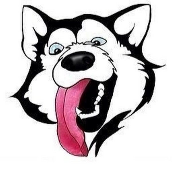 Язык собаки нарисовать