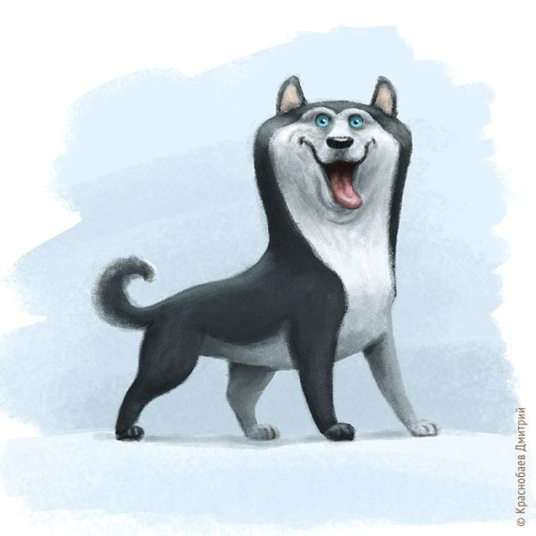 Лайка мультяшная