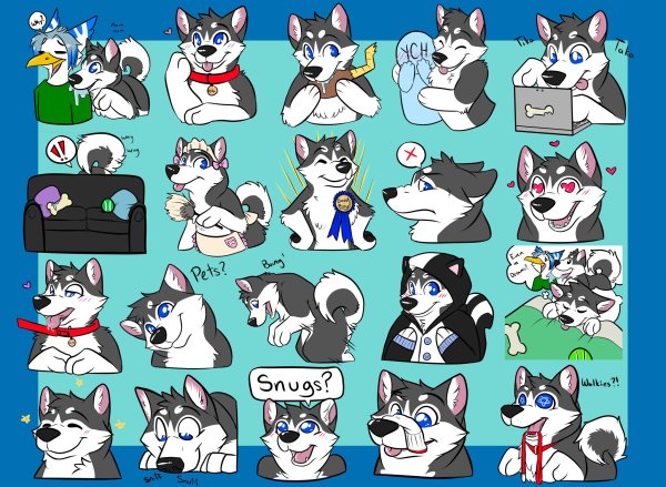 Стикеры хаски