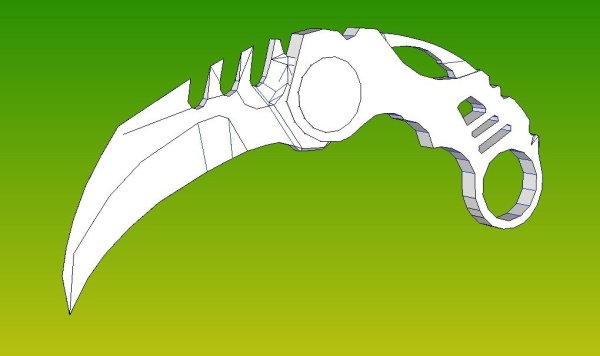 Karambit Knife 3d model