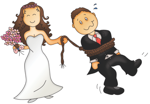 Жених и невеста клипарт