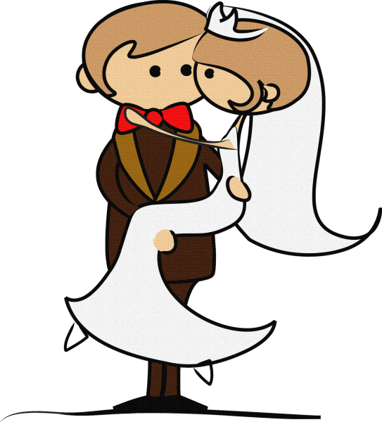 Мультяшные молодожены