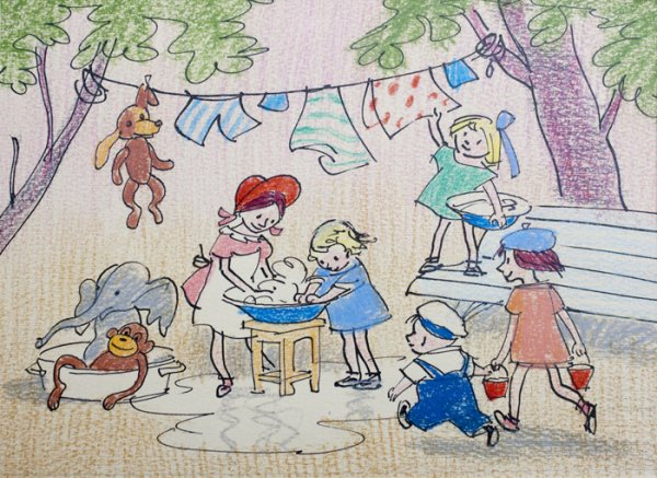 Большая стирка картинки для детей