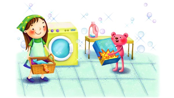 Стирка в детском саду