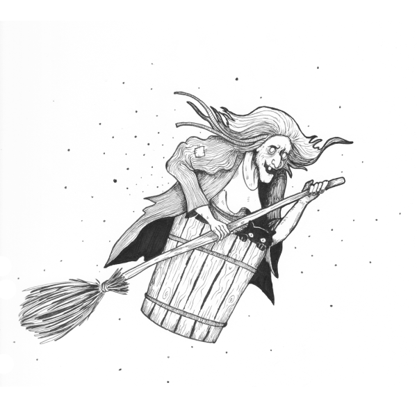 Иллюстрации сказочные черной ручкой