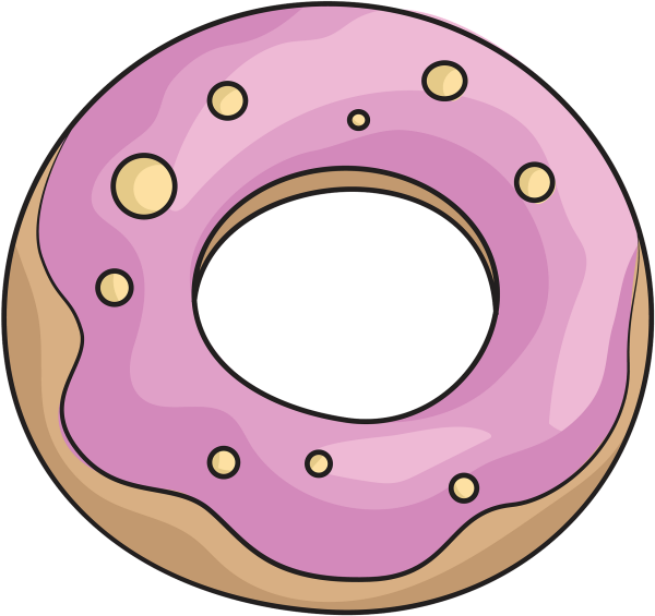 Пончик клипарт