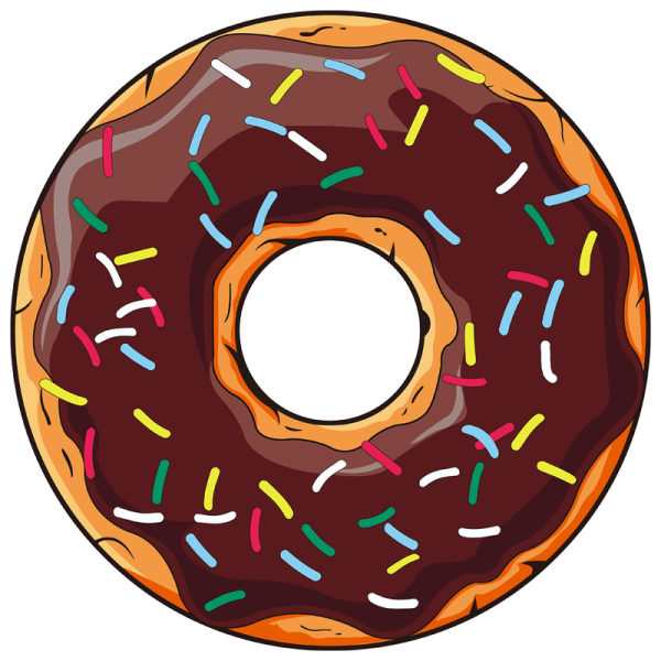 Наклейки пончики