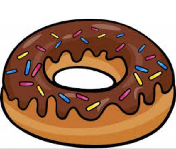 Пончики шоколадные нарисованные