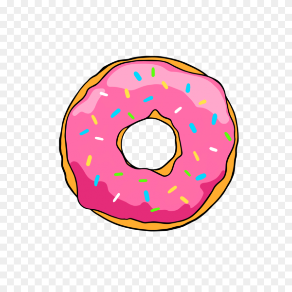 Лёгкие рисунки пончик