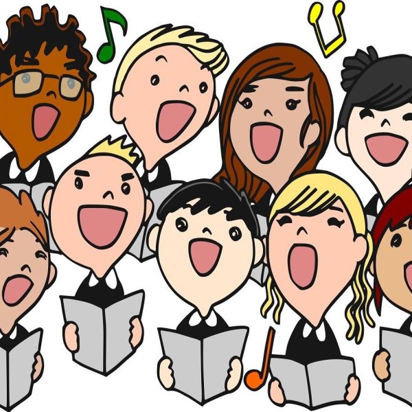 Рисунок хора поющего