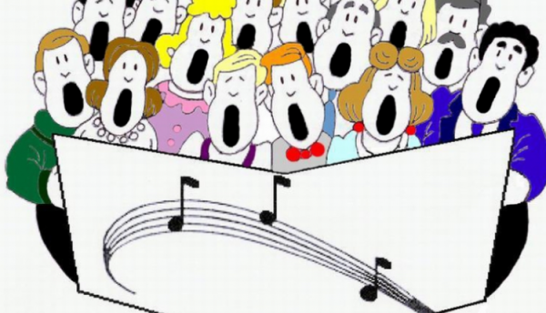 Репетиция хора рисунок