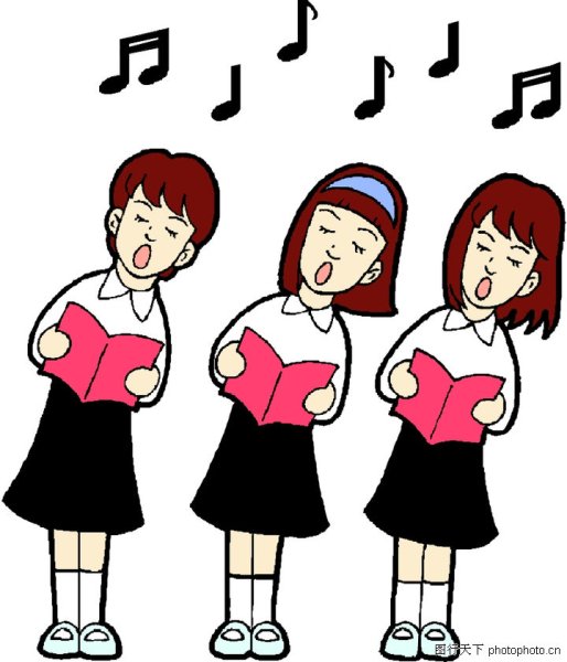 Девочка поет в Хоре