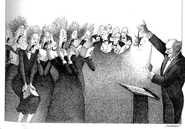 Дирижер карикатура