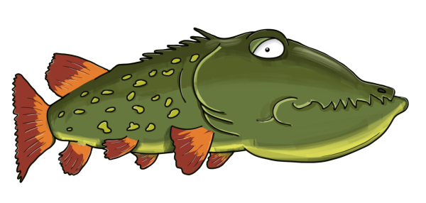 Щука рисунок