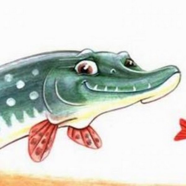 Щука улыбается