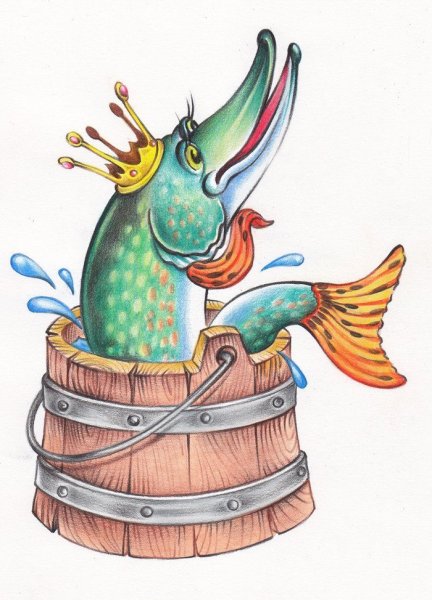 Рыба карикатура