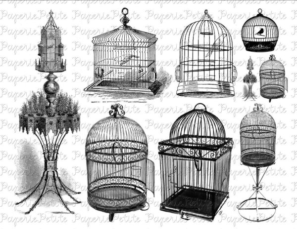 Старинная клетка для птиц