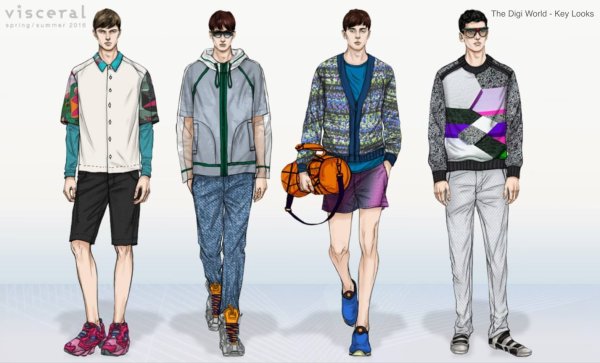 Эскизы мужской одежды дизайнеров