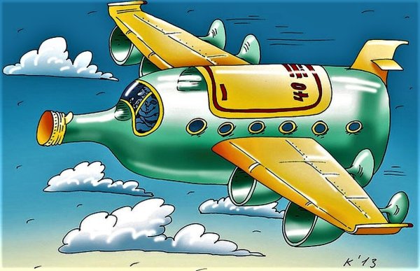 Карикатуры на самолеты