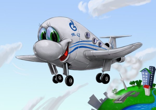 Карикатуры на самолеты