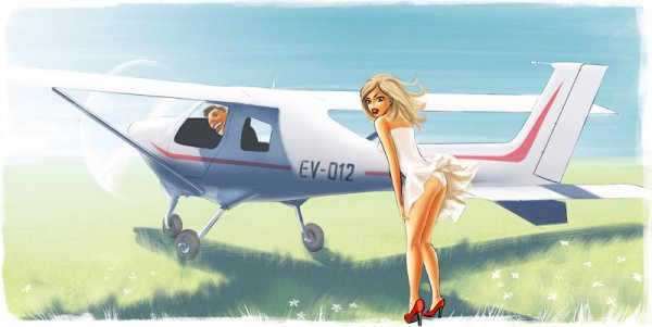 Карикатуры Авиация летчики