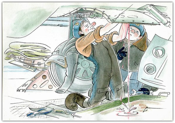 Летчик карикатура